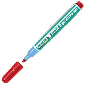 4011886014773 - Flipchart-Marker FM335 713002 Stift rot 1-3mm Rundspitze 4011886014773 Stanger