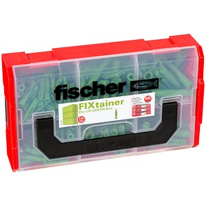 fischer FixTainer - UX-Green-Box Universaldübel-Sortiment Ø 6/8/10 mm 35/50/60 mm, 210 Stück