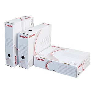 Esselte Archivbox 128005, A4, weiß, Karton 4049793016191 Esselte 10 Stück