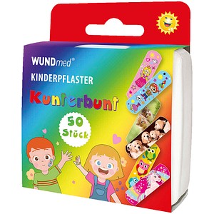 WUNDmed® Pflaster Kunterbunt 05-010 bunt 1,9 x 6,3 cm, 50 St.