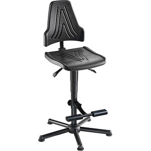 Mey Chair Arbeitsdrehstuhl W19-25-H-PU-AH2, schwarz / schwarz, bis 250kg 4260046923664 Mey Chair