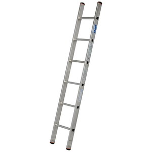 4009199121387 - Anlegeleiter Krause Sibilo 1-teilig 6 Sprossen bis 150 kg Fußstopfen B 360 x T 60 x H 1850 mm Aluminium