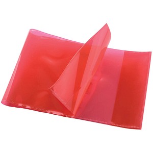 9003106505975 - Heftumschlag rot Kunststoff DIN A5 quer