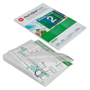 GBC Peel´nStick Laminierfolien glänzend für A3 125 micron selbstklebender Rücken, 100 St.