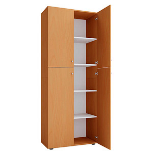 4051814372834 - Flügeltürenschrank aus Holz 5 OH Griffknöpfe höhenverstellbare Fachböden B 700 x T 400 x H 1780 mm Sonoma Eiche 4051814372834 - Flügeltürenschrank aus Holz 5 OH Griffknöpfe höhenverstellbare Fachböden B 700 x T 400 x H 1780 mm Sonoma Eiche