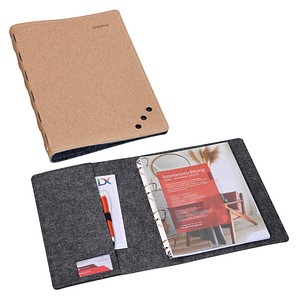 DONAU Ringbuch 4-Ringe hellbraun 3,0 cm DIN A4, 1 St.