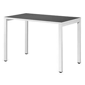 3660141251883 - Schreibtisch B1141311 65-130cm (H) 114x60cm (BxT) rechteckig anthrazit   weiß 3660141251883 PAPERFLOW