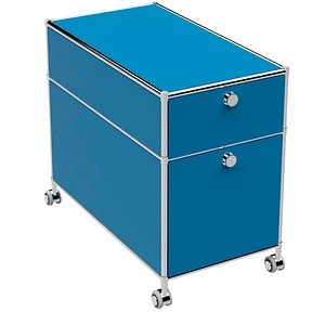 System4 Rollcontainer blau 2 Auszüge