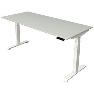 4044917446342 - Move 4 elektrisch höhenverstellbarer Schreibtisch lichtgrau rechteckig T-Fuß-Gestell weiß 1800 x 800 cm 4044917446342 Kerkman