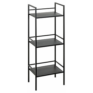 4001070545213 - Regal HAKU 3 Fachböden mit jeweils bis zu 8 kg Tragkraft B 350 x T 250 x H 950 mm Stahl Metall schwarz 4001070545213 - Regal HAKU 3 Fachböden mit jeweils bis zu 8 kg Tragkraft B 350 x T 250 x H 950 mm Stahl Metall schwarz