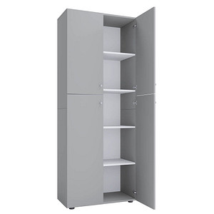 VCM my office Aktenschrank XXL, 914117 grau 4 Fachböden 70,0 x 39,0 x 183,00 cm