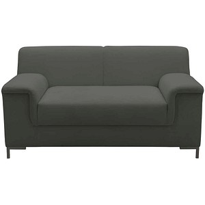 DOMO Collection 1,5-Sitzer Sofa Jamie dunkelgrau braun Stoff 144,0 x 81,0 x 76,0 cm, 1 St.
