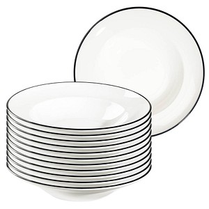 8680502091076 - 12 Teller Modest Black Miro grau 250 cm 8680502091076 12 Stück