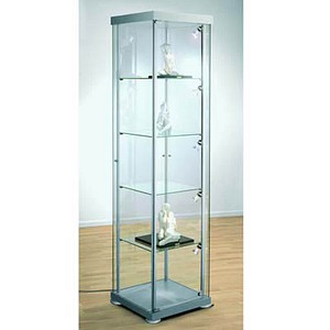 expoline Glasvitrine 4 Fachböden