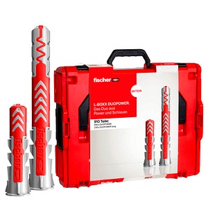 4048962413625 - fischer L-BOXX 102 -  DuoPower 2K 558627 Betondübel-Sortiment Ø 6 8 10 mm 30 40 50 65 mm 910 Stück