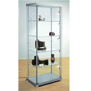 expoline Glasvitrine 4 Fachböden