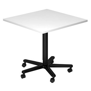 Stehtisch höhenverstellbar weiß quadratisch