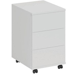 fm home office Rollcontainer weiß 3 Auszüge 40,0 x 48,0 x 63,0 cm >>  büroshop24