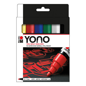 4007751848772 - YONO Acrylstifte-Set farbsortiert 15 - 30 mm 4007751848772 6 Stück 4007751848772 - YONO Acrylstifte-Set farbsortiert 15 - 30 mm 4007751848772 6 Stück