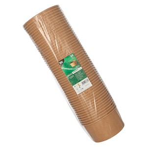 4002911388617 - Einweg Salatschalen pure 1000 ml Ø 150 x H 75 mm 50 Stk biologisch abbaubar nachwachsende Rohstoffe PLA-Beschichtung braun 4002911388617 - Einweg Salatschalen pure 1000 ml Ø 150 x H 75 mm 50 Stk biologisch abbaubar nachwachsende Rohstoffe PLA-Beschichtung braun