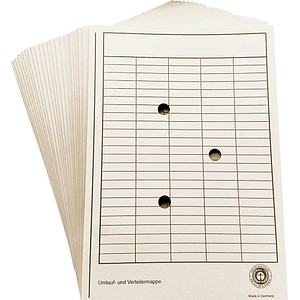 4018924822116 - Umlaufmappe aus Karton 250g mit Gitterdruck + Schaulöchern chamois 4018924822116 Wekre