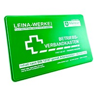 Leina-Werke Betriebsverbandkasten klein grün gefüllt DIN 13157 - Bürobedarf  Thüringen