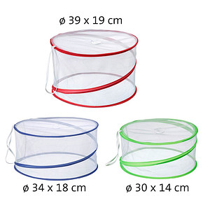 4004094021978 - Frischhaltedeckel WESTMARK Hoody bunt (rot blau grün) B390cm H08cm L390cm Stahl Kunststoff Deckel sort ø 39 34 + 30 cm ideal für Camping Picknick und Garten