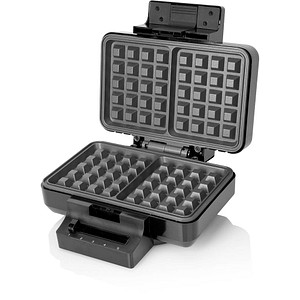7044876039040 - WILFA Waffeleisen GAUFRES für 2 Belgische Waffeln 1000 Watt BW-1000B schwarz