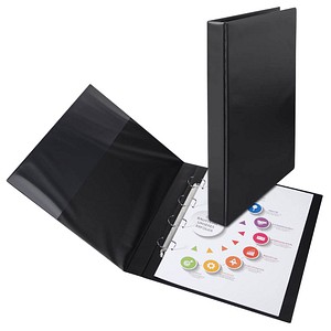 VELOFLEX Ringbuch 4-Ringe schwarz 4,0 cm DIN A3 hoch, 1 St.