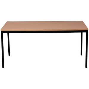 4260090177075 - Mehrzwecktisch buche rechteckig Vierkantrohr schwarz 1800 x 800 x 750 cm 4260090177075 Gürkan
