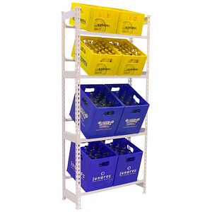 8425437087875 - Getränkekistenregal SIMONBOTTLE 4 8425437087875 weiß 800 x 300 x 2000 cm 8425437087875 Simonrack
