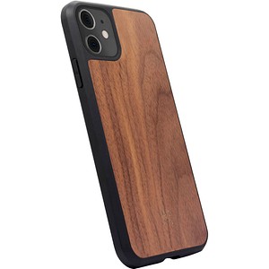 Bumper Wood Case Handy-Cover für Apple iPhone 11 braun, schwarz