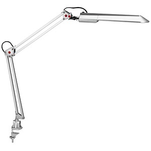 957 Schreibtischlampe silber 11 W mit Tischklemme