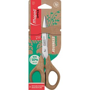 3154144961110 - Kinderschere ADVANCED WOOD Edelstahl rostfrei 17cm braun 3154144961110 Maped