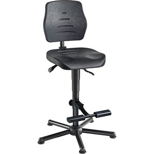 Mey Chair Arbeitsdrehstuhl W15-25-H-PU-AH2, schwarz / schwarz, bis 250kg 4260046928690 Mey Chair
