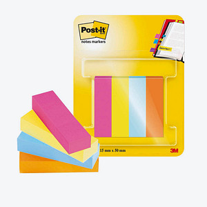 Post-it® Page Marker Poptimistic Haftmarker farbsortiert 4x 50 Streifen
