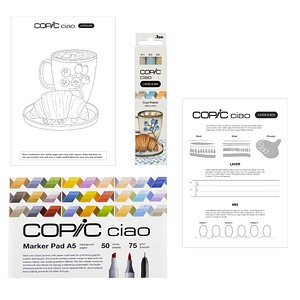 4013695268194 - Ciao 3D Cozy Palette Starter Layoutmarker-Set farbsortiert 10 + 60 mm 1 Set 4013695268194 Copic