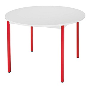 Mehrzwecktisch grau rund