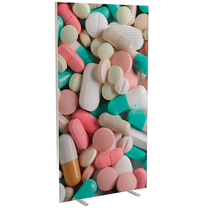 PAPERFLOW Trennwand easyScreen Business, 62151 bunt 94,0 x 173,4 cm, 1 St.