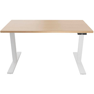 0796376505620 - E-WonderTech elektrisch höhenverstellbarer Schreibtisch kendal eiche rechteckig T-Fuß-Gestell weiß 1400 x 600 cm 079637650562 0796376505620 - E-WonderTech elektrisch höhenverstellbarer Schreibtisch kendal eiche rechteckig T-Fuß-Gestell weiß 1400 x 600 cm 079637650562