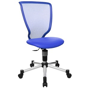 4014296724249 - Kinderdrehstuhl Titan Junior blau   silber bis 60kg 4014296724249 Topstar