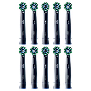 8006540860465 - Cross Action Aufsteckbürsten für elektrische Zahnbürste 10 St Schwarz 8006540860465 - Cross Action Aufsteckbürsten für elektrische Zahnbürste 10 St Schwarz