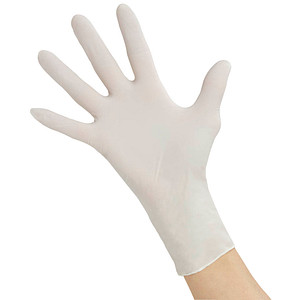4059904035461 - Nitras Medical - nitras Einmalhandschuhe White Wave 8310 - Einweghandschuhe puderfrei und extrem reißfest perfekt in einer Box zum Dosieren - Größe9