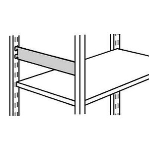 4044917280809 - Seitensteg für Büro-Regal Progress 500 Tiefe 60cm lichtgrau