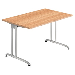 BS12 Schreibtisch buche rechteckig