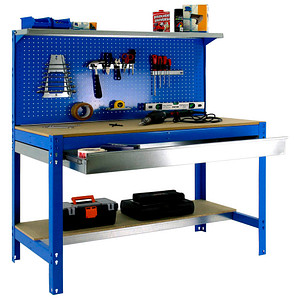 8425437072710 - Werkbank-Set SIMONWORK BT3 BOX blau 1 Schublade 1210 x 610 x 1445 cm 8425437072710 Simonrack