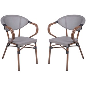 4041908139030 - 2er Set Stapelstuhl Toskana Garten Terrasse Stuhl Essstuhl Gartenmöbel braun 4041908139030 - 2er Set Stapelstuhl Toskana Garten Terrasse Stuhl Essstuhl Gartenmöbel braun