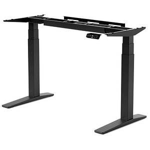 FlexiSpot E7 Pro elektrisch höhenverstellbares Schreibtischgestell schwarz ohne Tischplatte, C-Fuß-Gestell schwarz 110,0 – 190,0 x 68,0 cm