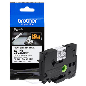 Brother Schwarz Schrumpfschlauchkassette Hse-211E 5,2Mm 1,5M Ws/Sw - Image 8