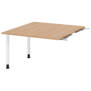 4032062316740 - HAMMERBACHER Verbindungsplatte höhenverstellbar KT12C eiche weiß rechteckig 1200 x 1300 x 720 - 740 cm 4032062316740 - HAMMERBACHER Verbindungsplatte höhenverstellbar KT12C eiche weiß rechteckig 1200 x 1300 x 720 - 740 cm